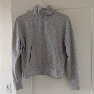Kyodan Woman’s Heather Gray Zip-Up Sweater